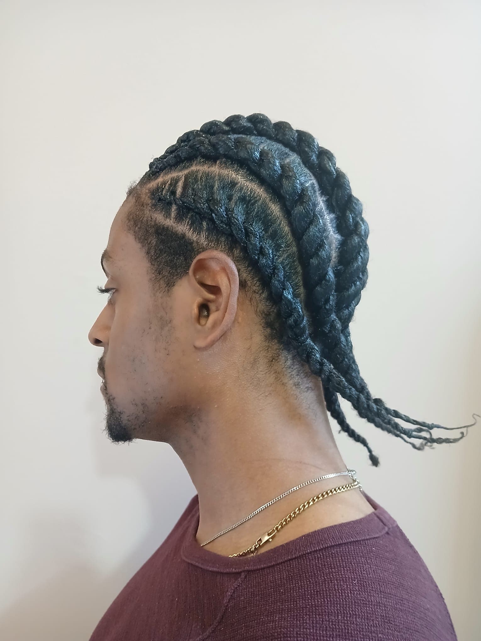Trabajo real hecho en el salón Trenzas Babel